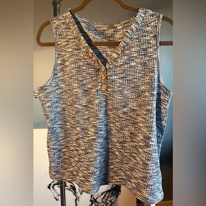 Cupshe Blue Sleeveless Knit Top